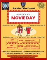Mayor, Cranston PD Present April Vacation Movie Day